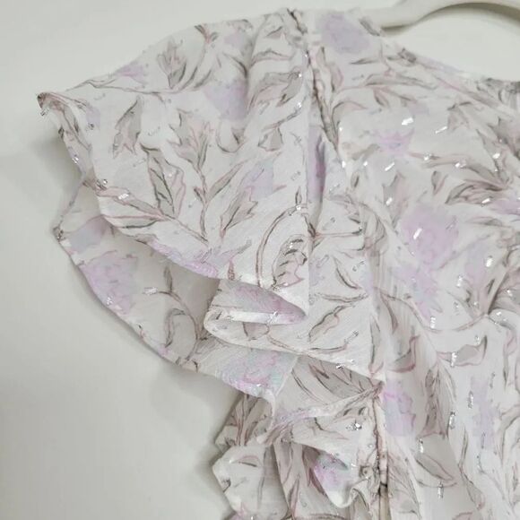 Rebecca Taylor Zadie Fleur Ruffle Sleeve Top - Picture 8 of 14